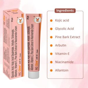 HealNCure NG Glow Cream - Enriched With Kojic Acid &Glycolic 20gm